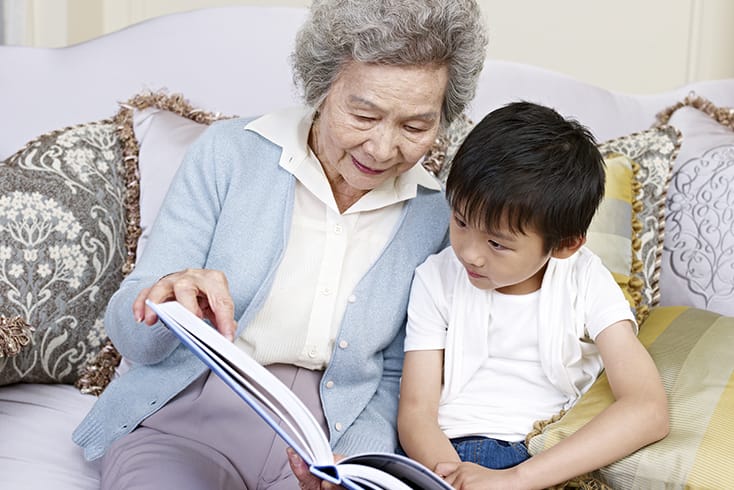 grandma and grandson