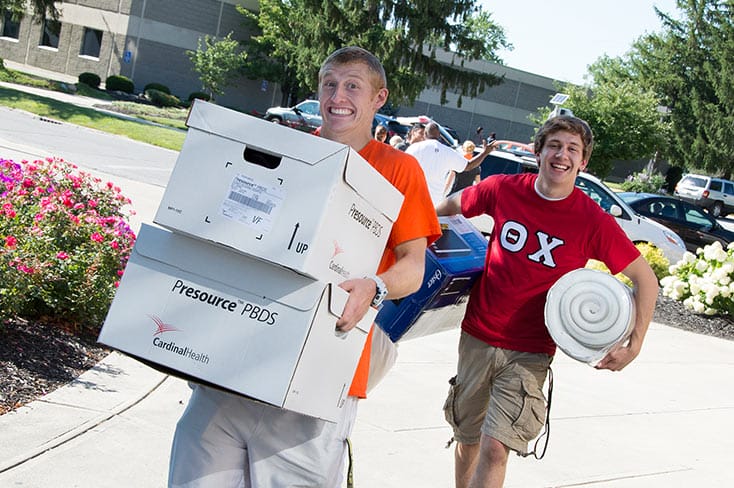 Move-in Day 2014 at University of Findlay.