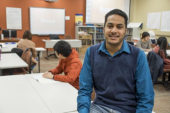 Fahad Alzahrani teaches IELP classes at UF. In January he will begin work on his doctorate at the University of Memphis.