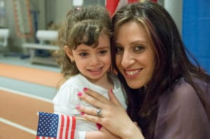 Participants at the 2015 naturalization ceremony enjoying the event.