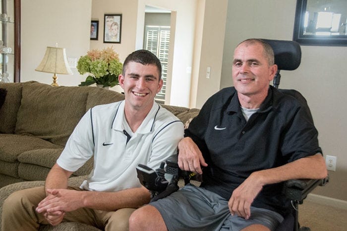 Nick, right, and Troy Berry at their Findlay home.
