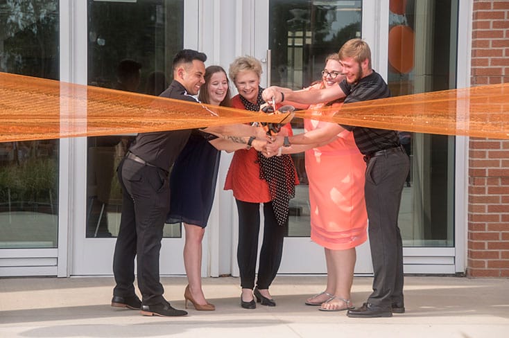 Ribbon Cutting ceremony at the new College of Business Building
