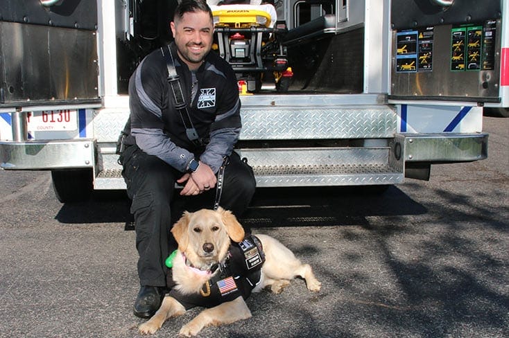 Louis Belluomini and Service Dog Star
