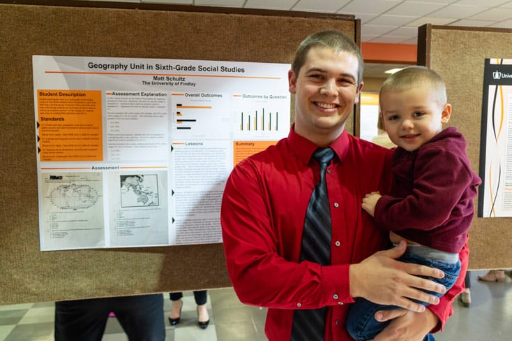 EducatBecoming an educator is a vocation, requiring passion and sense of purpose to pursue an expert knowledge base and skills to pass that knowledge along.ion alumnus Matt Schultz and son