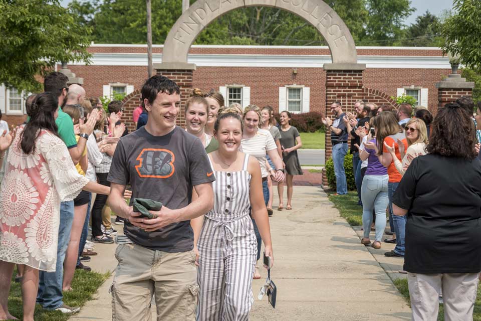 University of Findlay’s first Doctor of Occupational Therapy Program cohort walked through the Arch and into their first semester of classes.