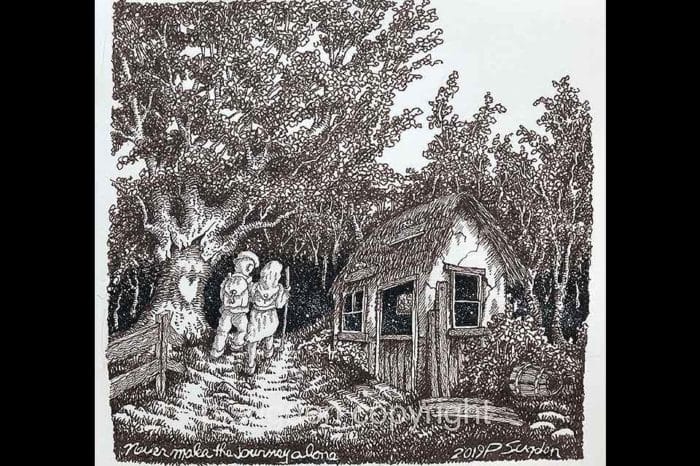 "Never Make the Journey Alone," by Phillip Sugden.