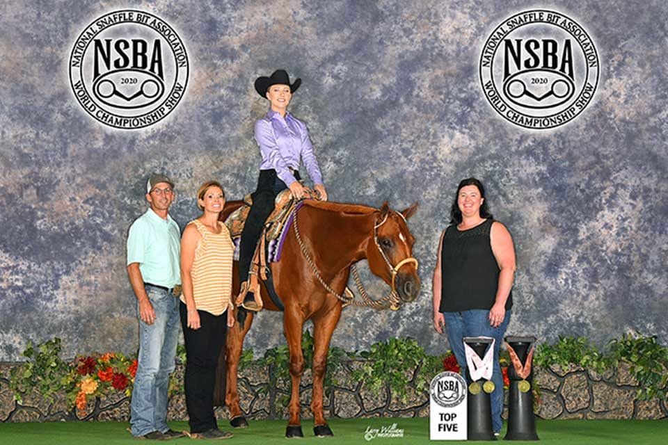 Miranda Klein and "Delta" at National Snaffle Bit Association (NSBA) World Show.