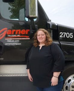 Chelsea Boehm by Garner truck