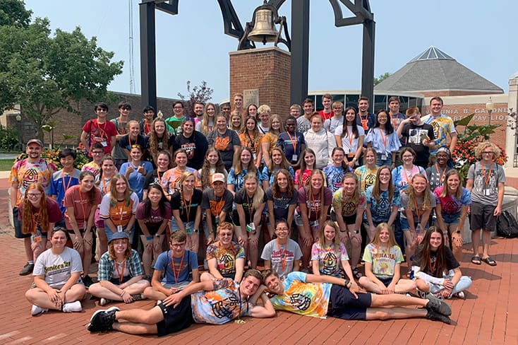 Group photo of The Well participants