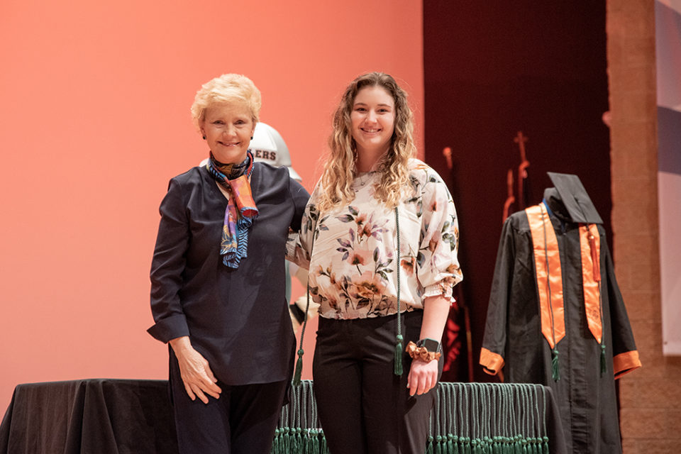 University of Findlay’s Graduating Class Philanthropy Honor Cord Program honored over 130 seniors with philanthropy cords for commencement.