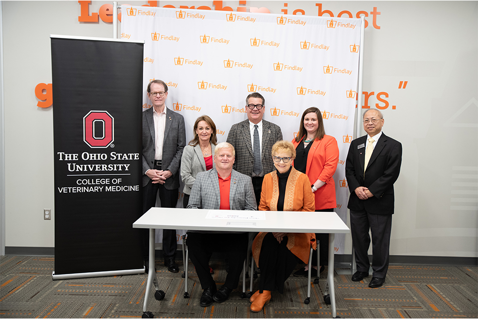 The University of Findlay and The Ohio State University Announce New Partnership in Rural Veterinary Medicine